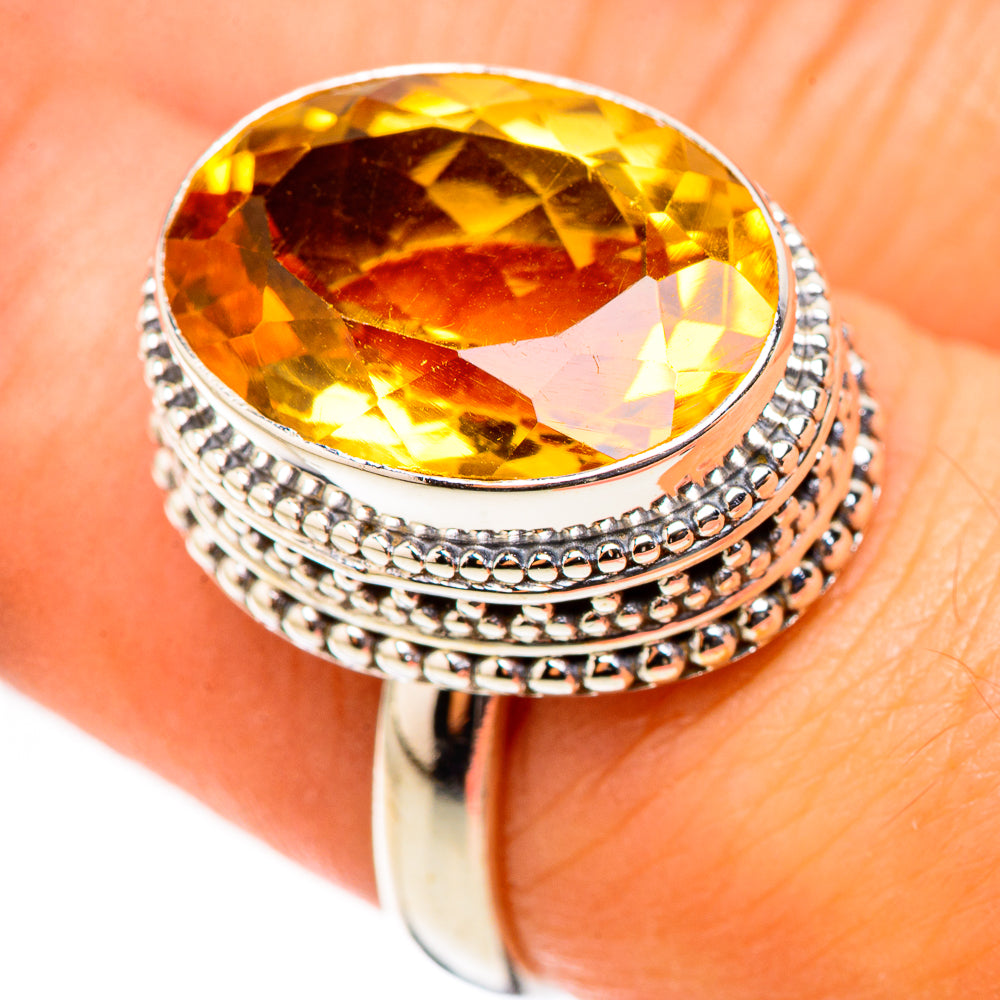 Citrine Rings handcrafted by Anasilvercos - RING123934