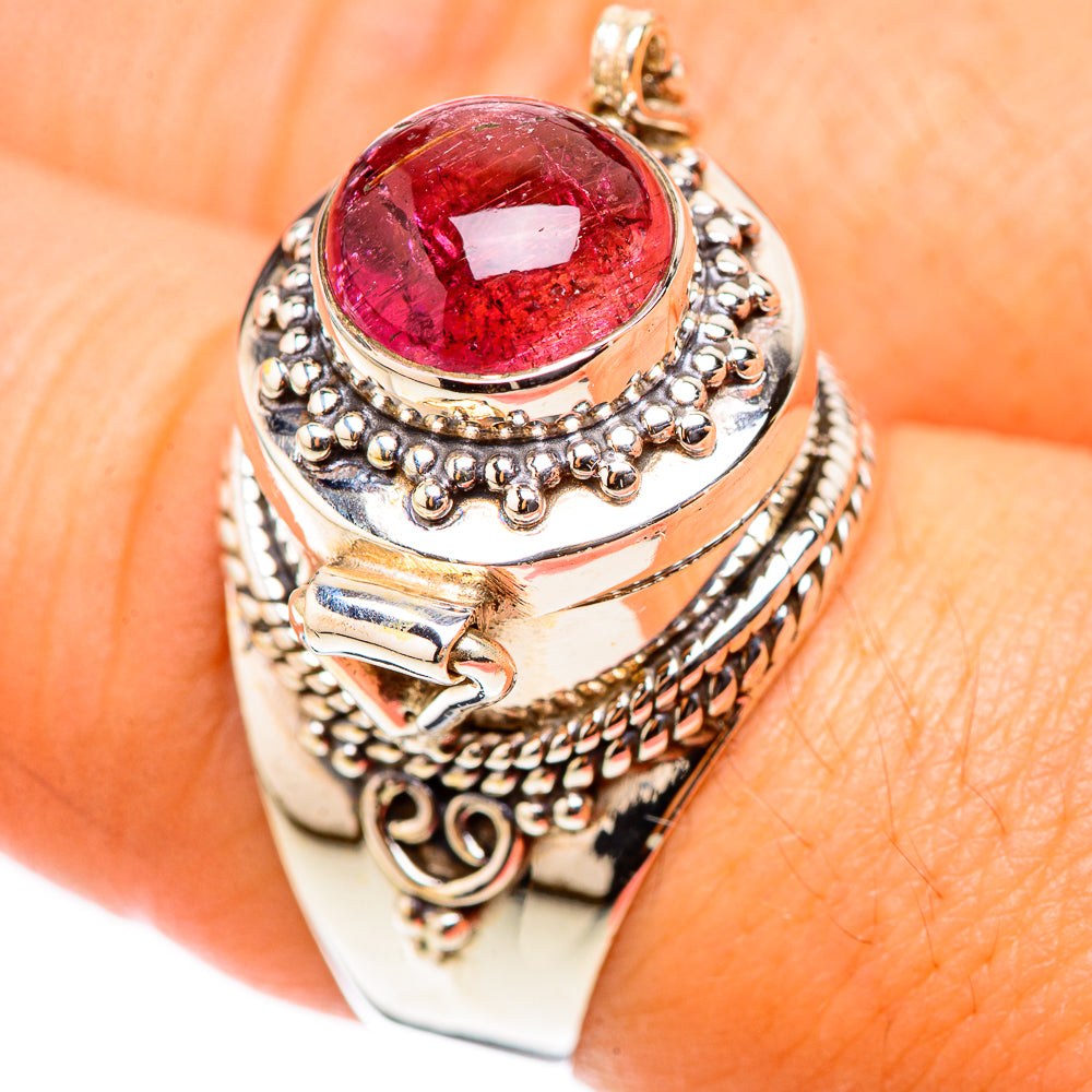 Pink Tourmaline Rings handcrafted by Anasilvercos - RING123936