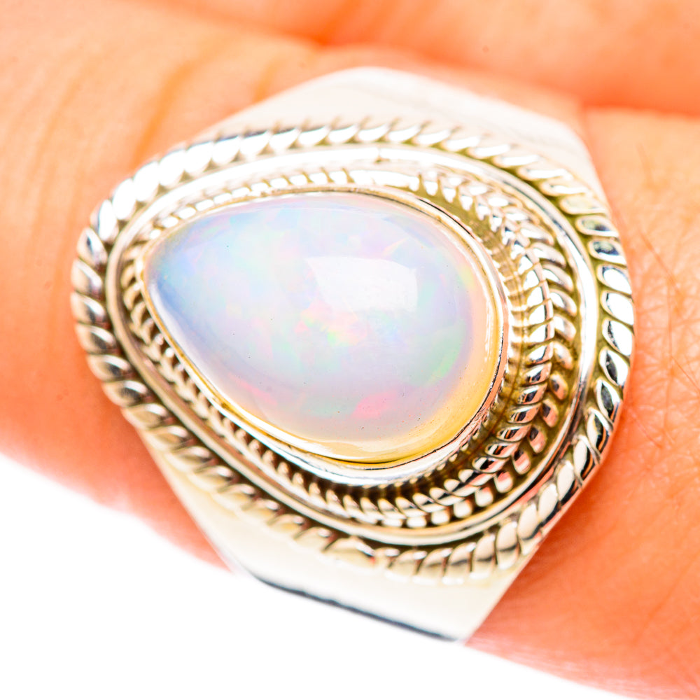 Ethiopian Opal Rings handcrafted by Anasilvercos - RING123945