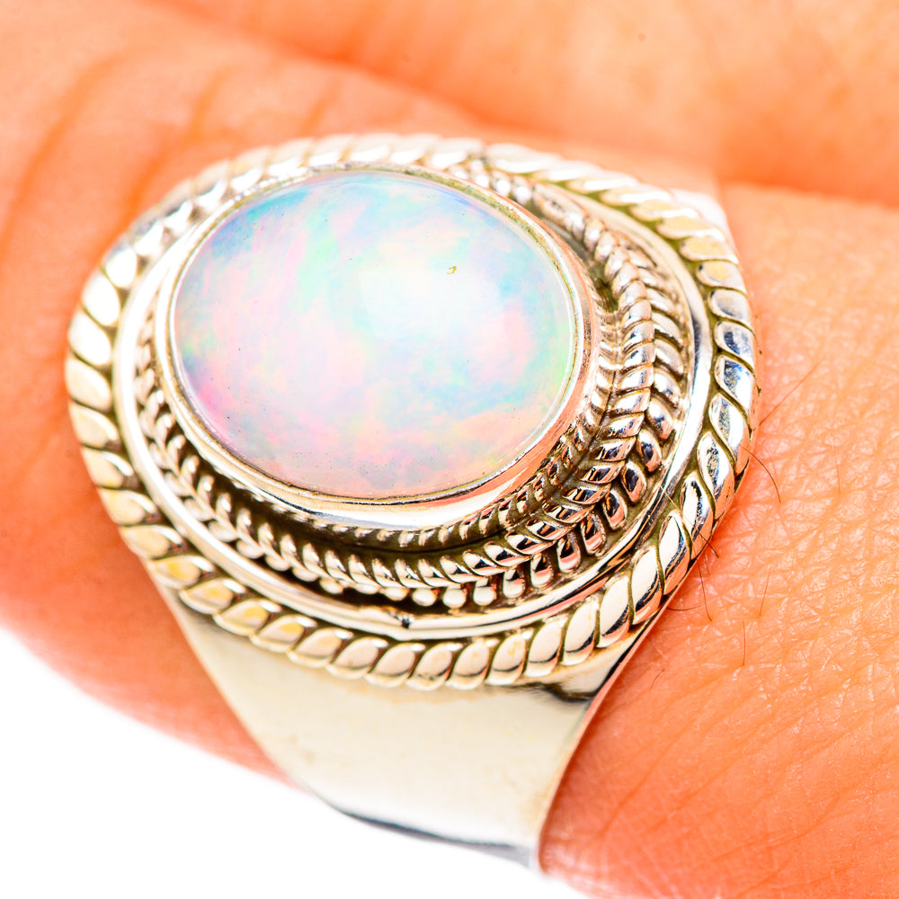 Ethiopian Opal Rings handcrafted by Anasilvercos - RING123946