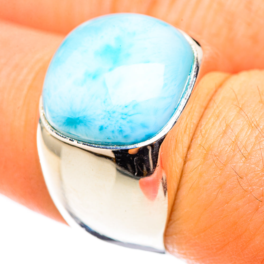 Larimar Rings handcrafted by Anasilvercos - RING123954