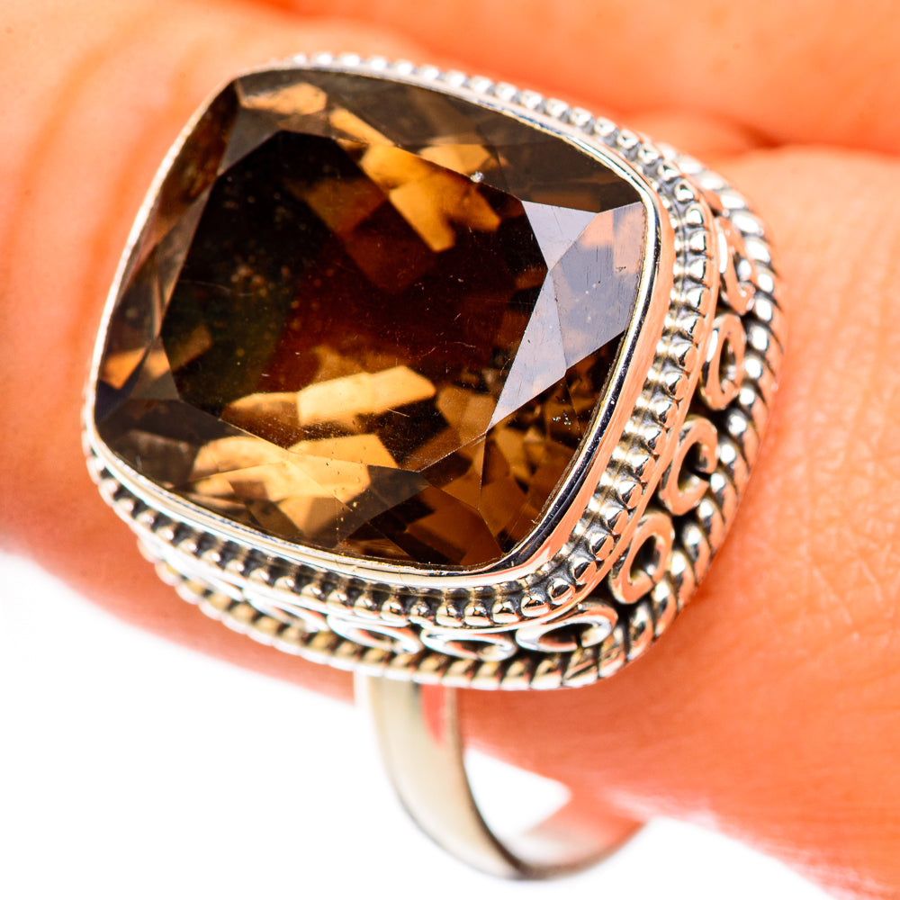 Smoky Quartz Rings handcrafted by Anasilvercos - RING123960