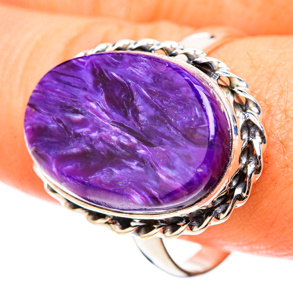Charoite Rings handcrafted by Anasilvercos - RING123968
