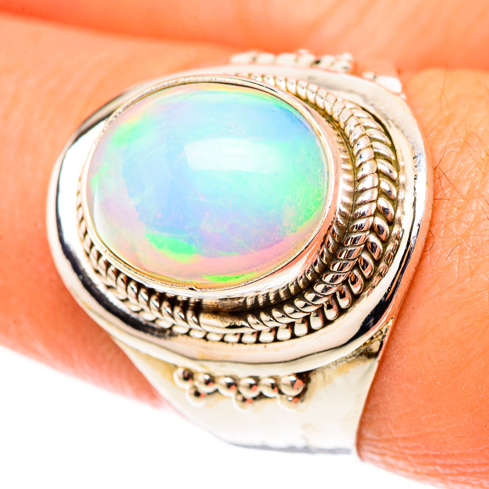 Ethiopian Opal Rings handcrafted by Anasilvercos - RING123973