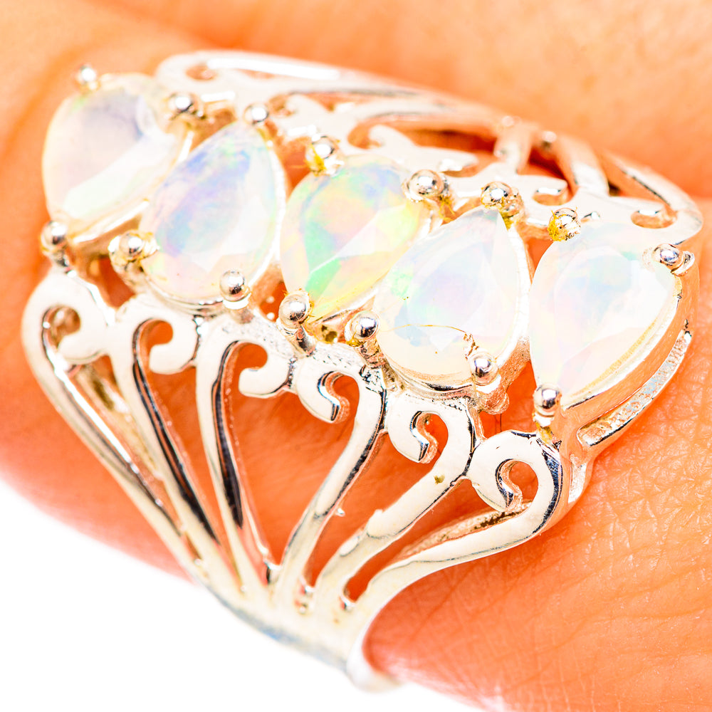 Ethiopian Opal Rings handcrafted by Anasilvercos - RING123974