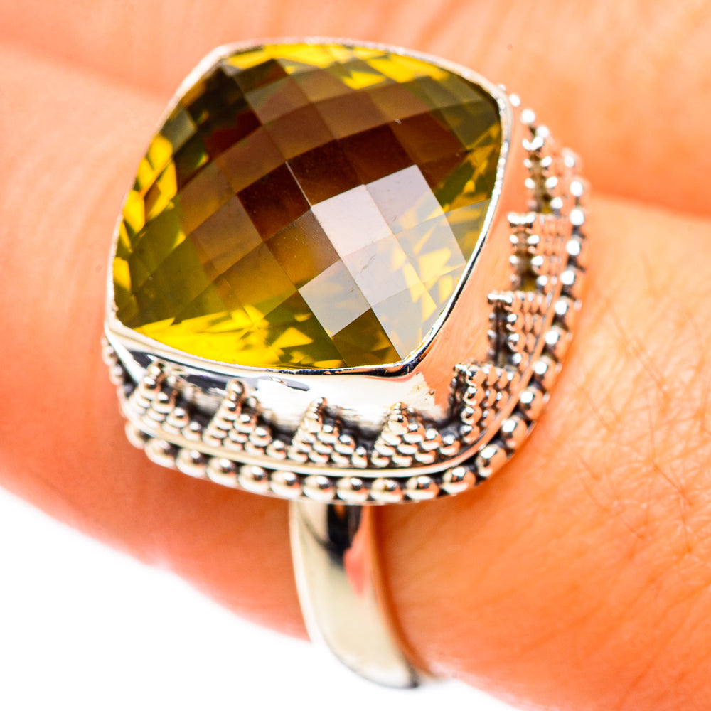 Green Fluorite Rings handcrafted by Anasilvercos - RING123975