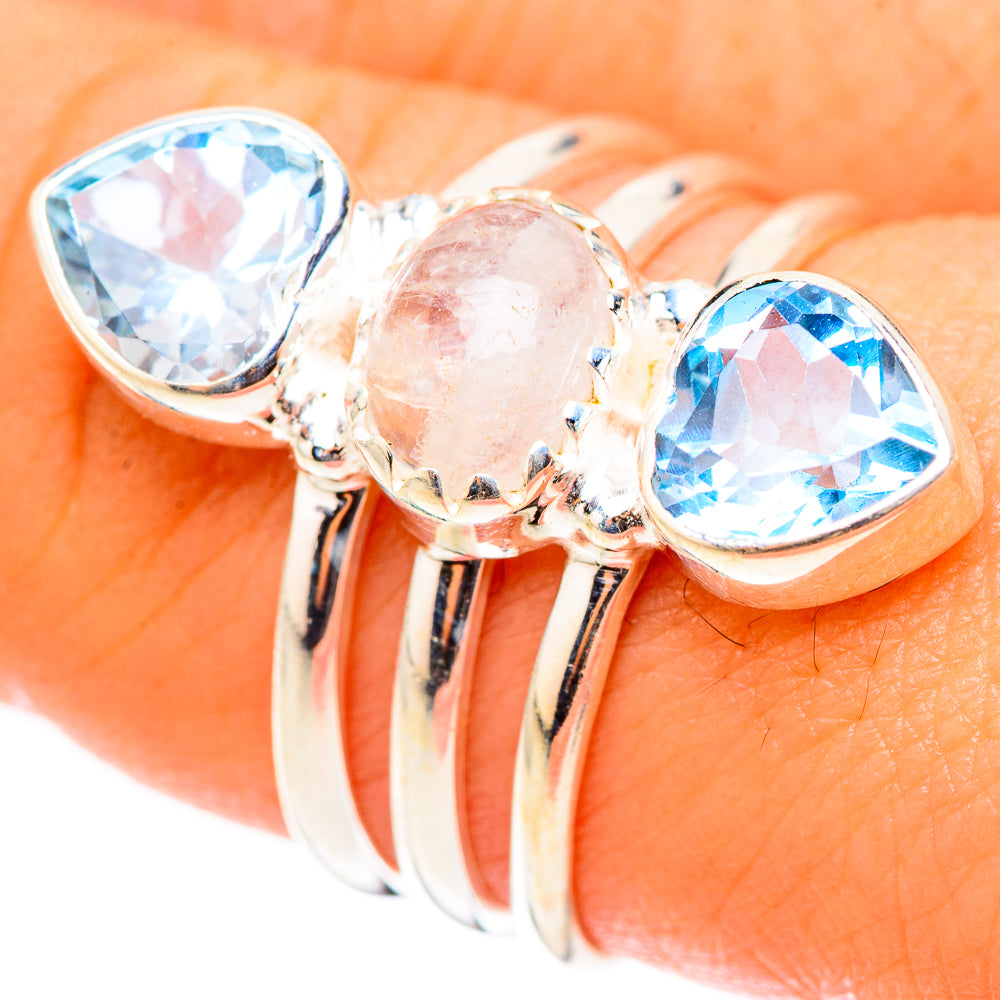 Rainbow Moonstone Rings handcrafted by Anasilvercos - RING123979