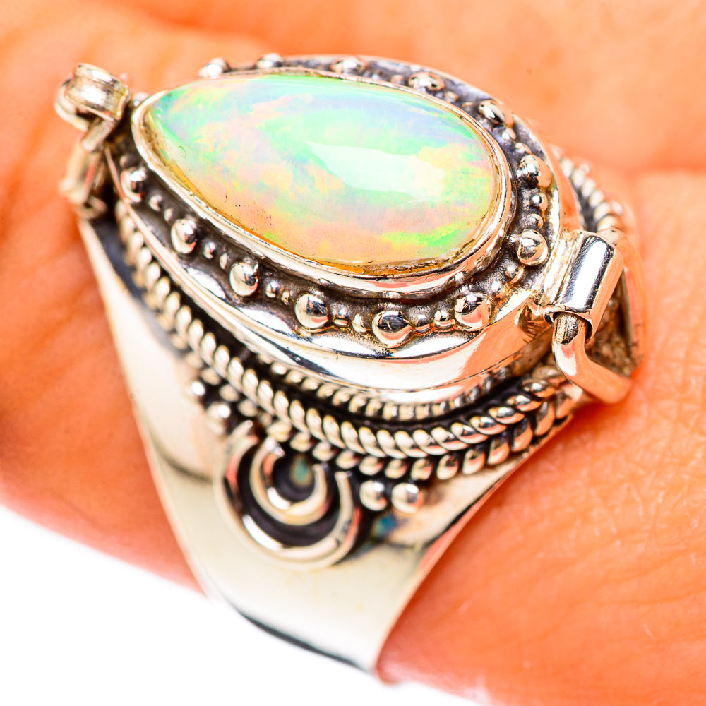 Ethiopian Opal Rings handcrafted by Anasilvercos - RING123999