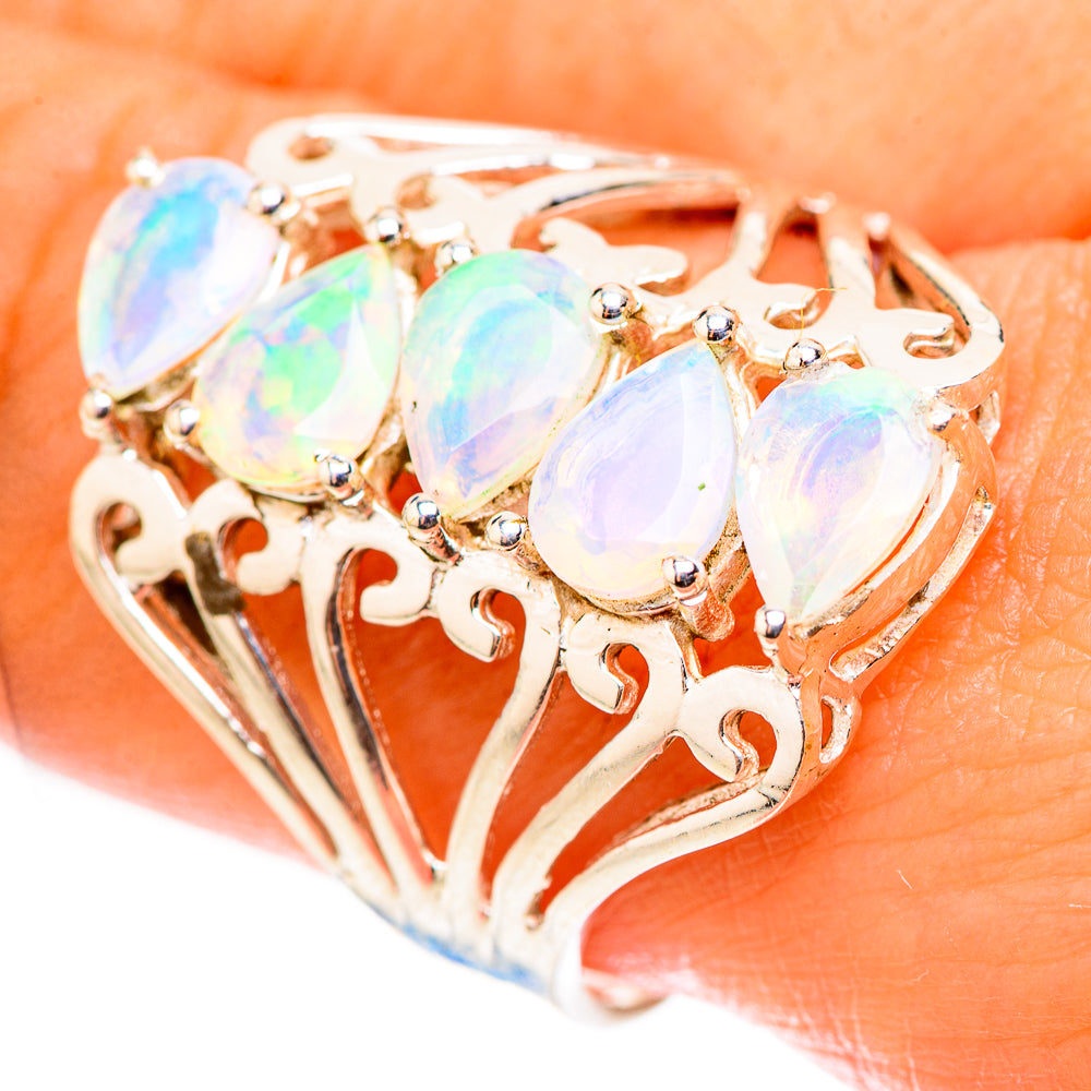 Ethiopian Opal Rings handcrafted by Anasilvercos - RING124023