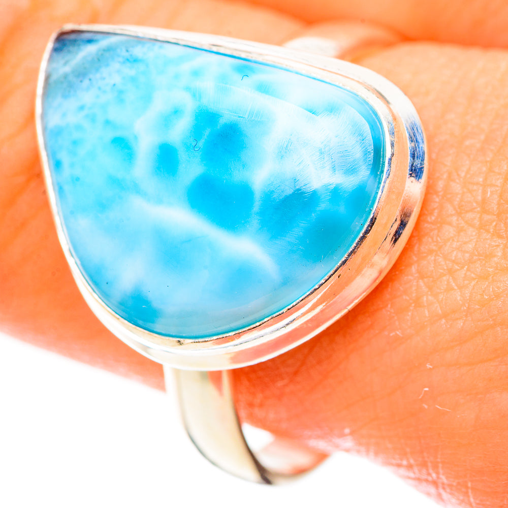 Larimar Rings handcrafted by Anasilvercos - RING124035