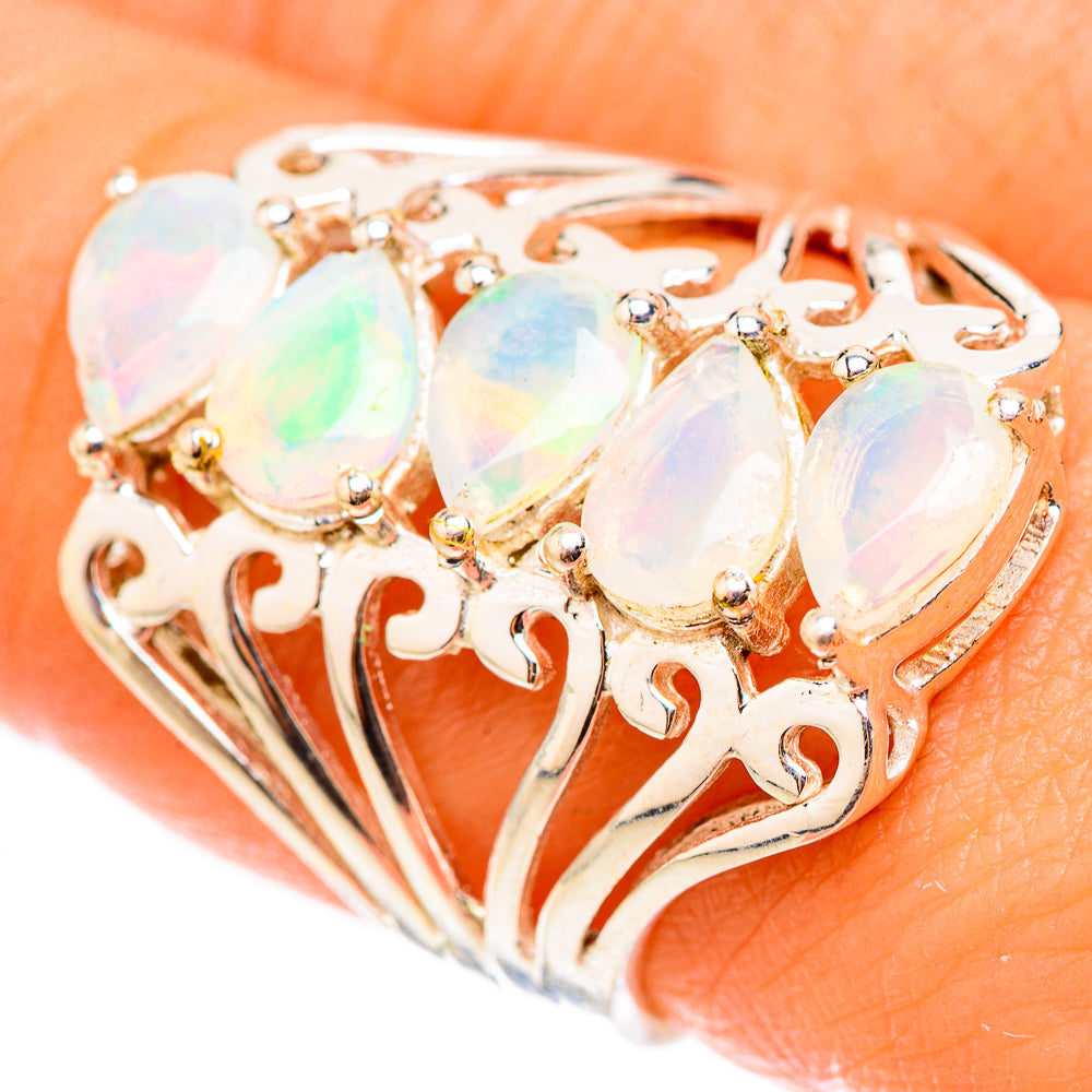 Ethiopian Opal Rings handcrafted by Anasilvercos - RING124048