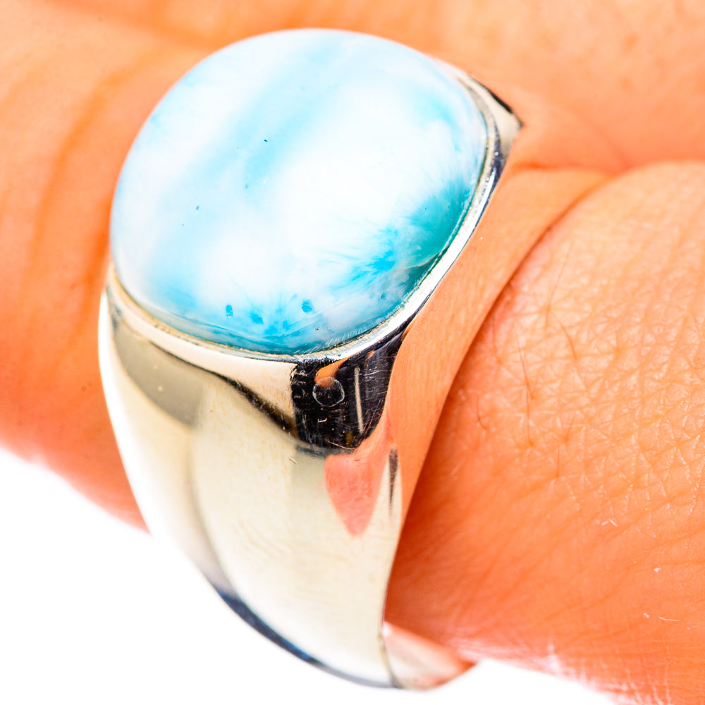 Larimar Rings handcrafted by Anasilvercos - RING124050