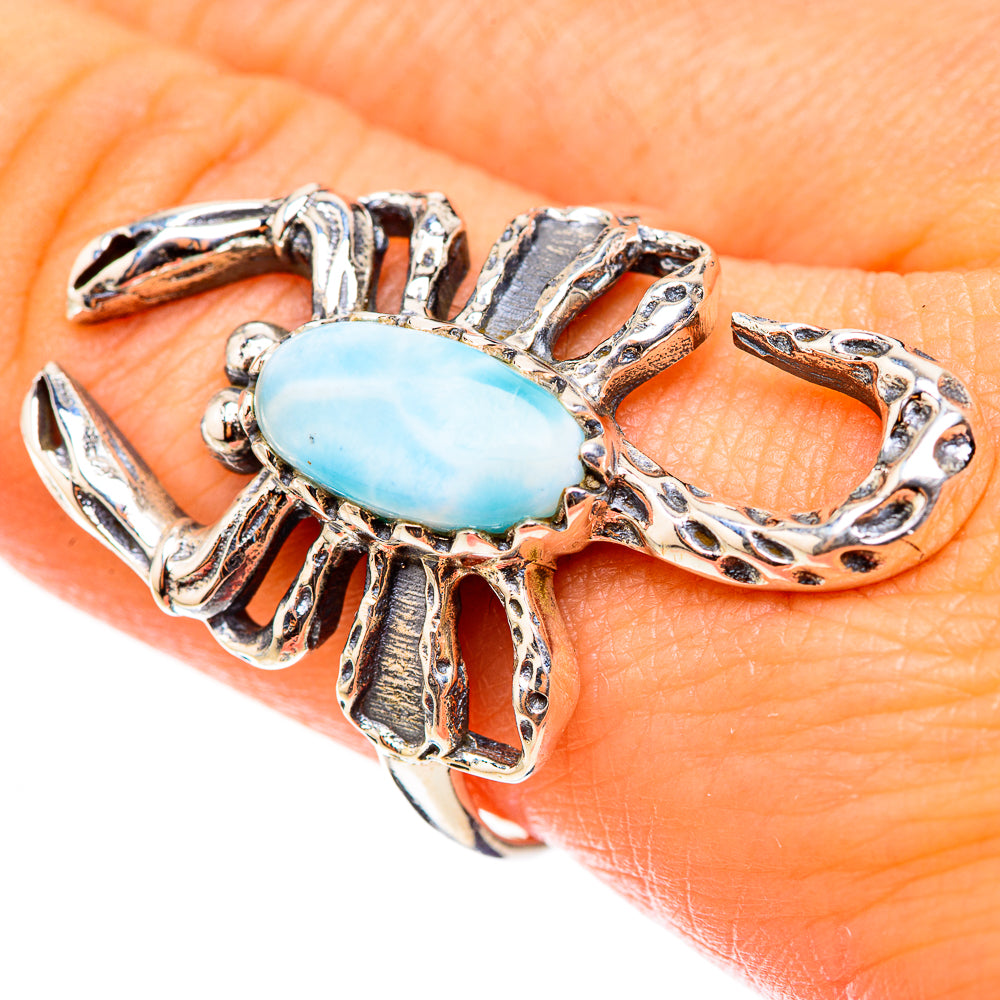 Larimar Rings handcrafted by Anasilvercos - RING124056