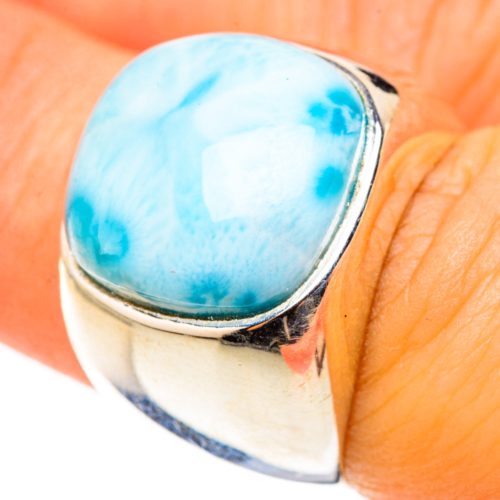 Larimar Rings handcrafted by Anasilvercos - RING124070