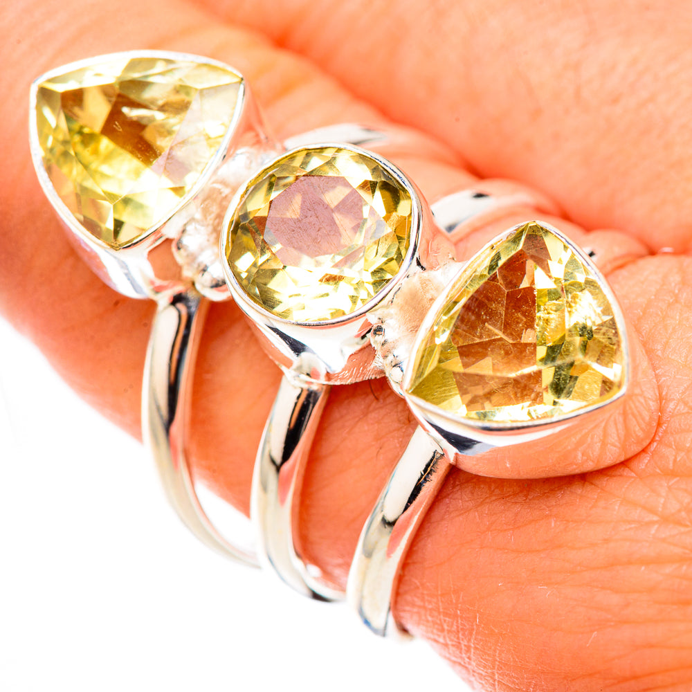 Citrine Rings handcrafted by Anasilvercos - RING124118