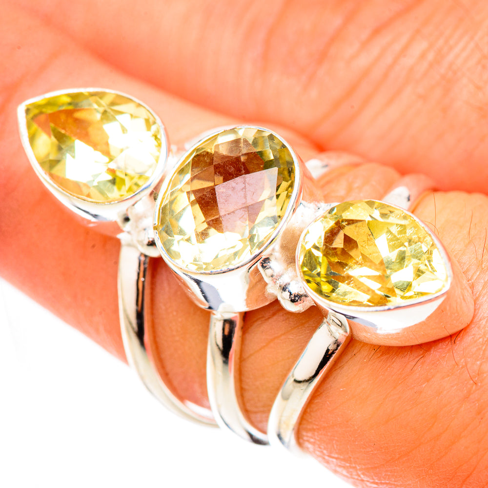 Citrine Rings handcrafted by Anasilvercos - RING124119