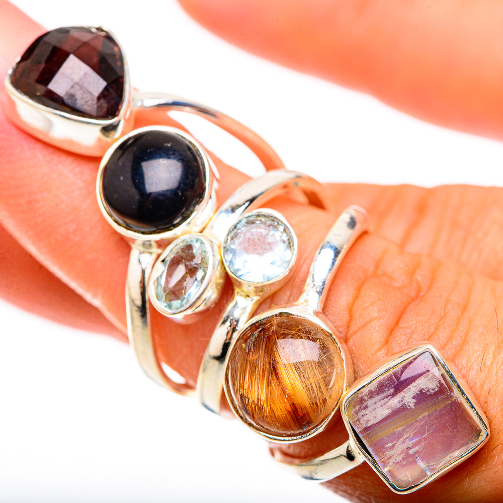 Rutilated Quartz Rings handcrafted by Anasilvercos - RING124140