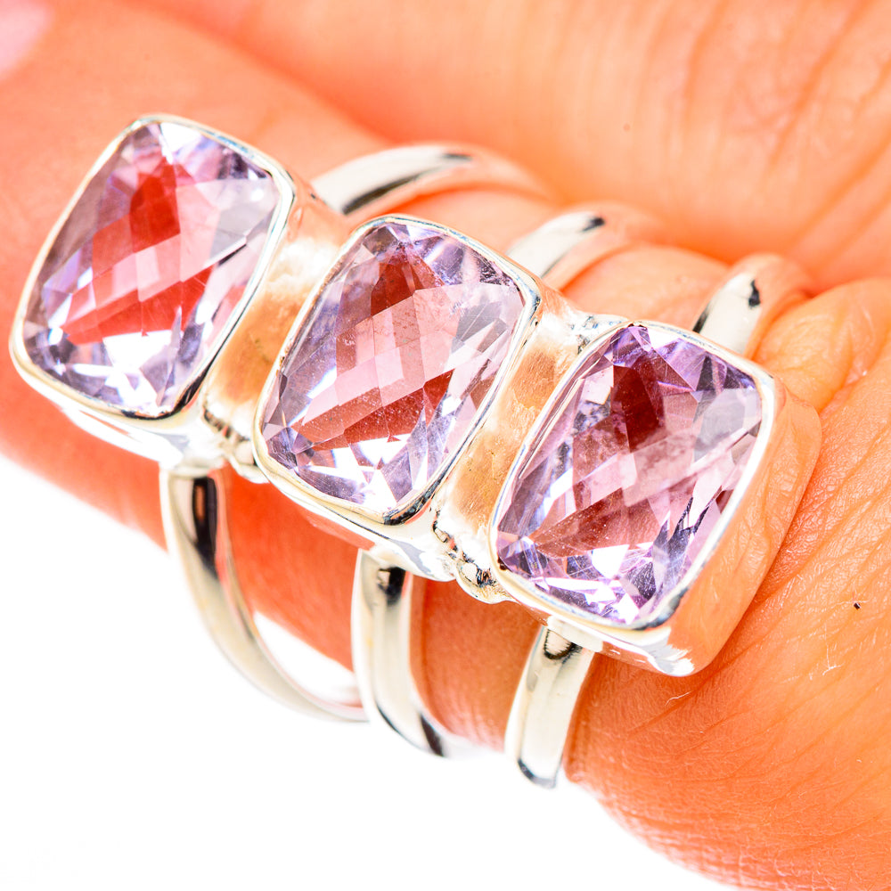 Kunzite Rings handcrafted by Anasilvercos - RING124159