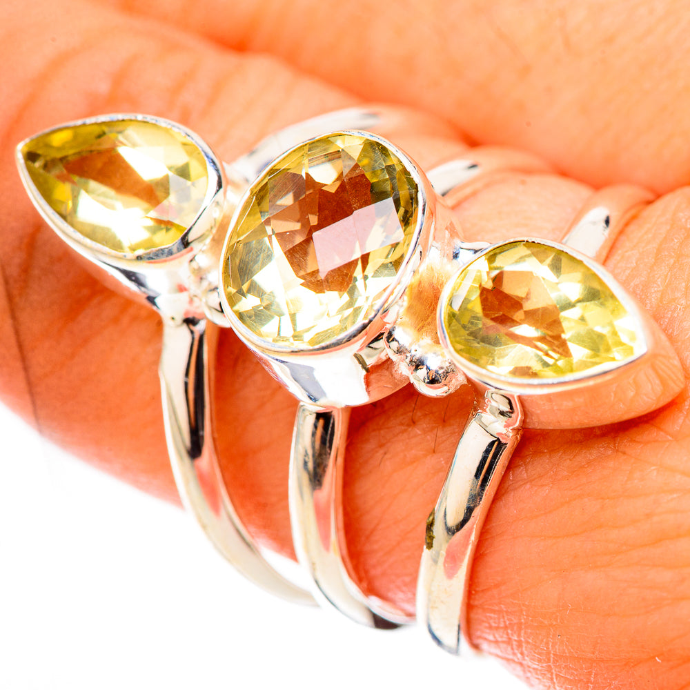 Citrine Rings handcrafted by Anasilvercos - RING124168