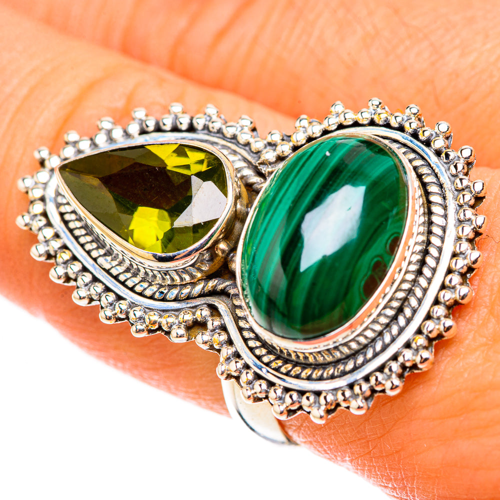 Malachite Rings handcrafted by Anasilvercos - RING124178