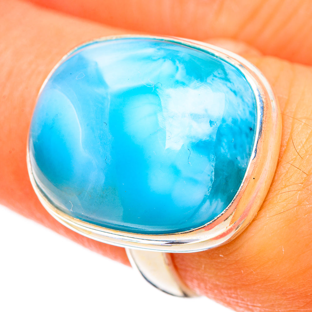 Larimar Rings handcrafted by Anasilvercos - RING124197