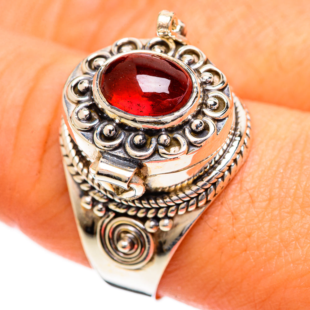 Garnet Rings handcrafted by Anasilvercos - RING124210