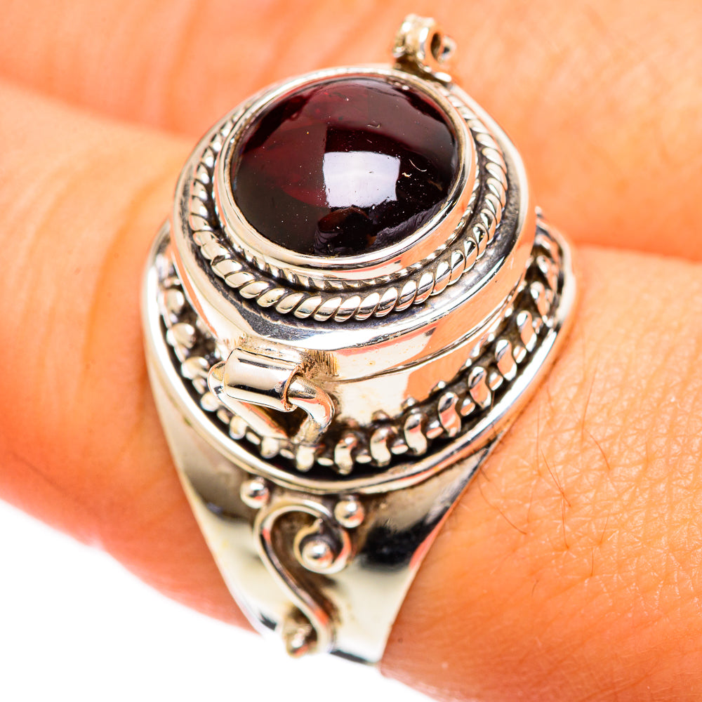 Garnet Rings handcrafted by Anasilvercos - RING124211