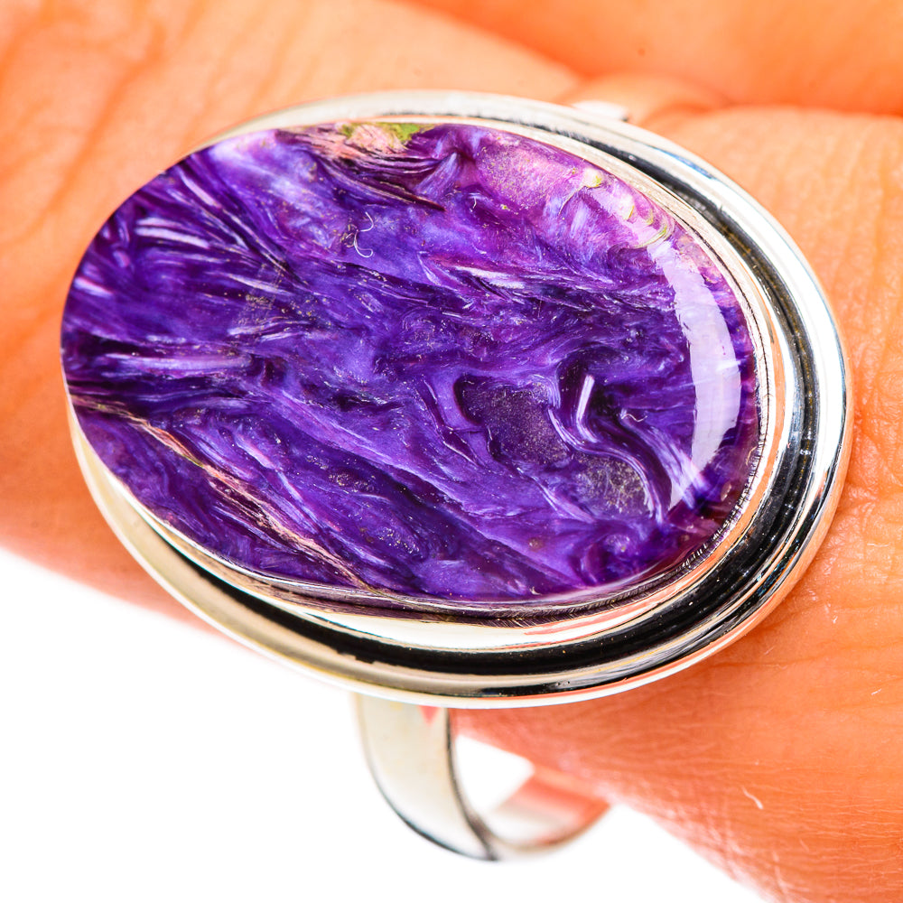 Charoite Rings handcrafted by Anasilvercos - RING124213