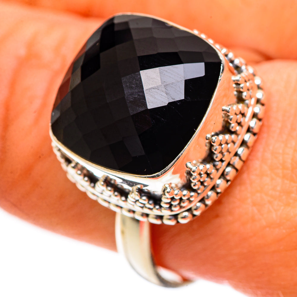 Black Onyx Rings handcrafted by Anasilvercos - RING124214