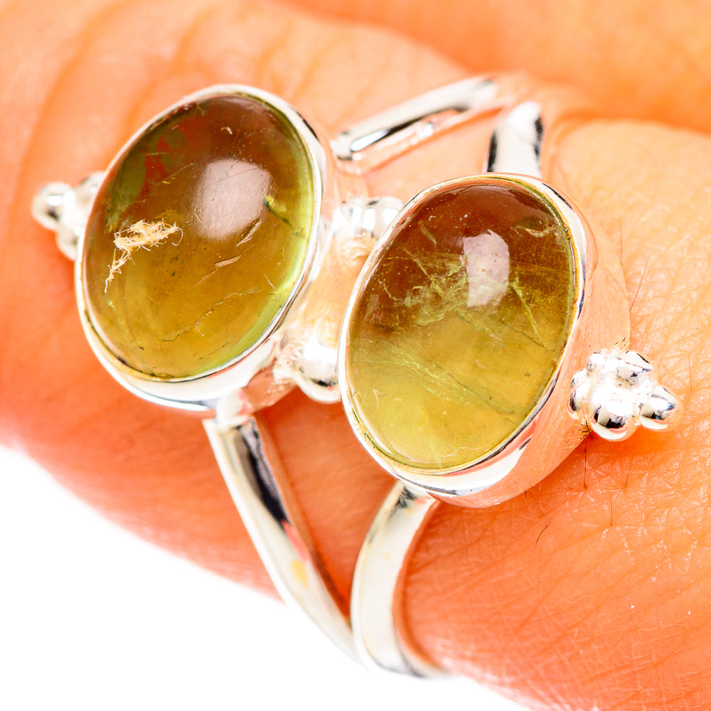 Prehnite Rings handcrafted by Anasilvercos - RING124231