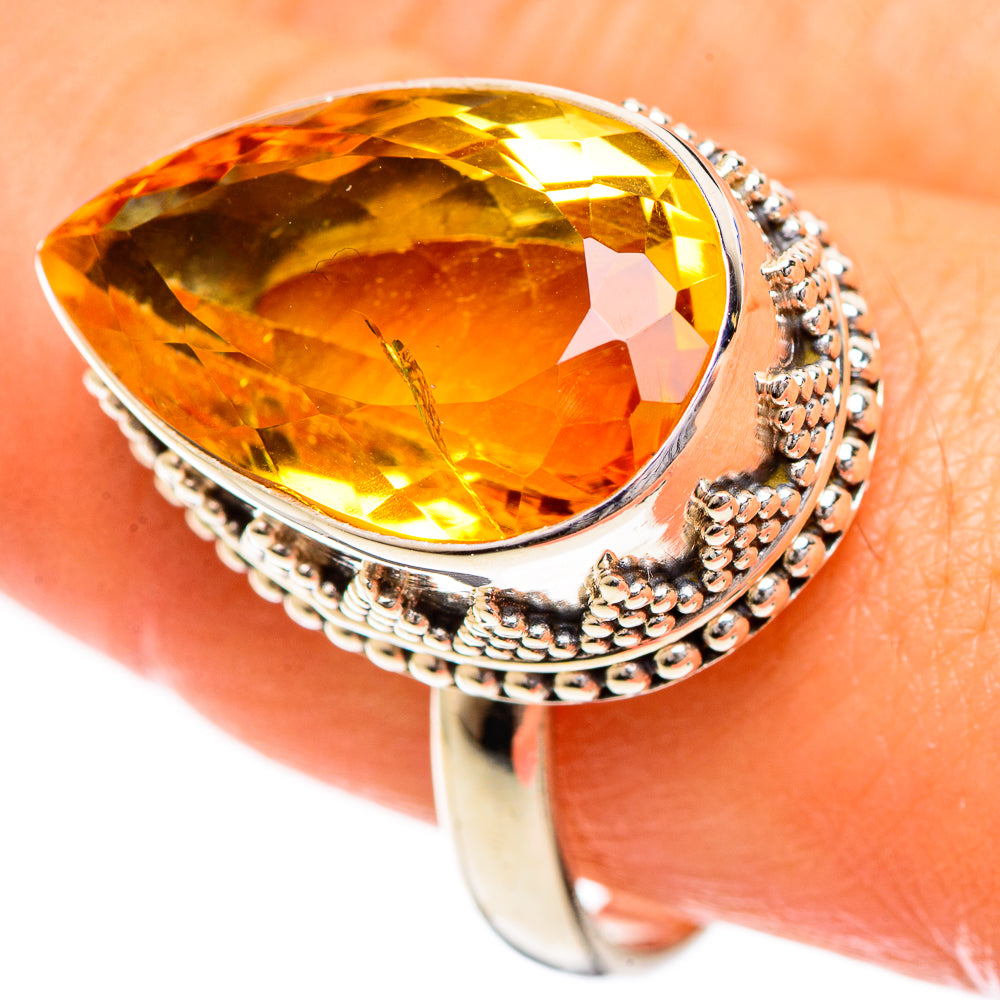 Citrine Rings handcrafted by Anasilvercos - RING124234