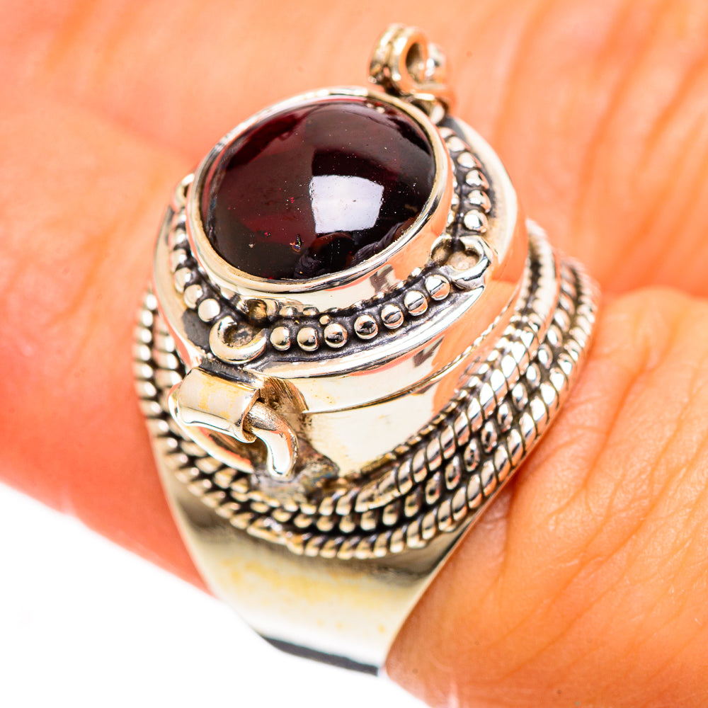 Garnet Rings handcrafted by Anasilvercos - RING124238