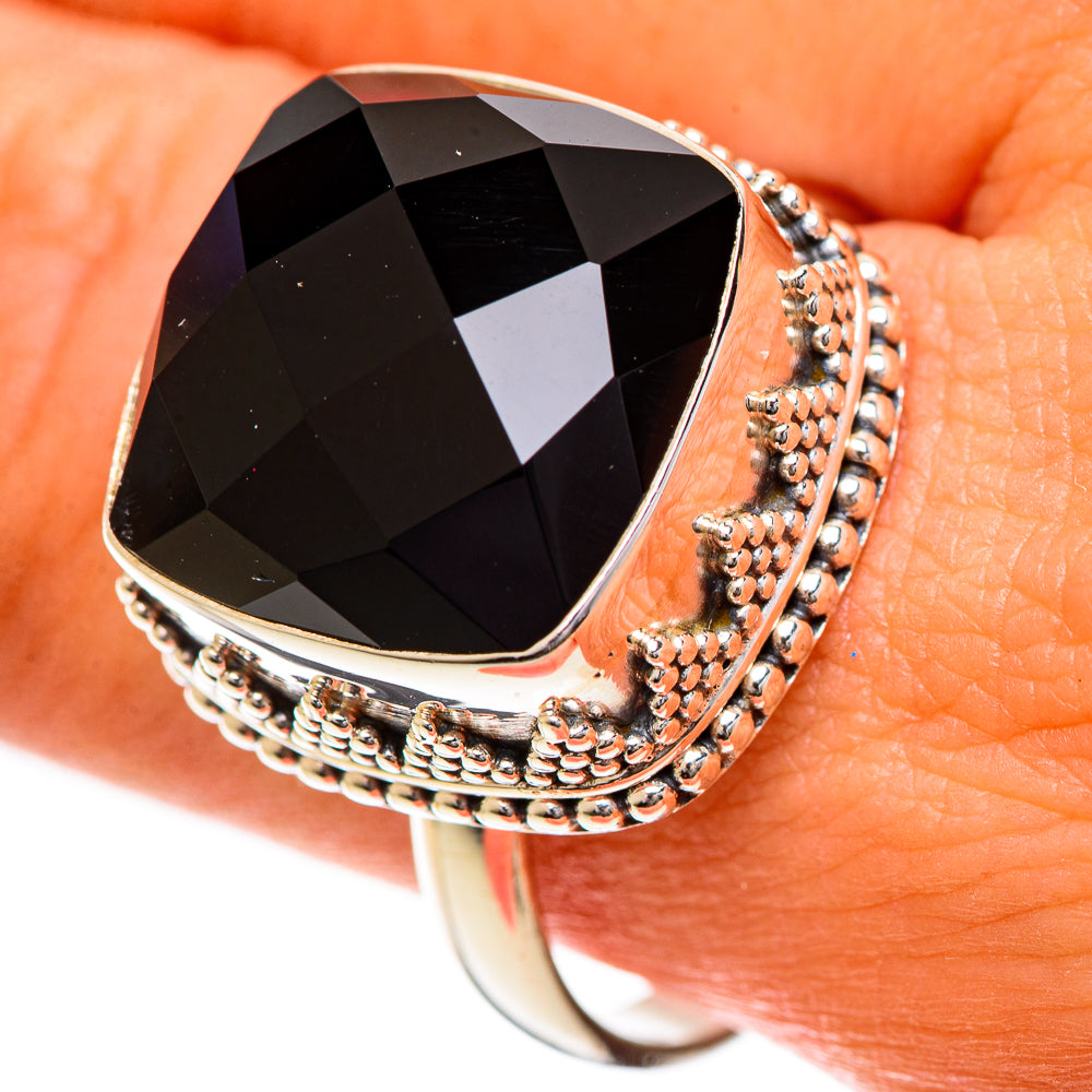 Black Onyx Rings handcrafted by Anasilvercos - RING124241