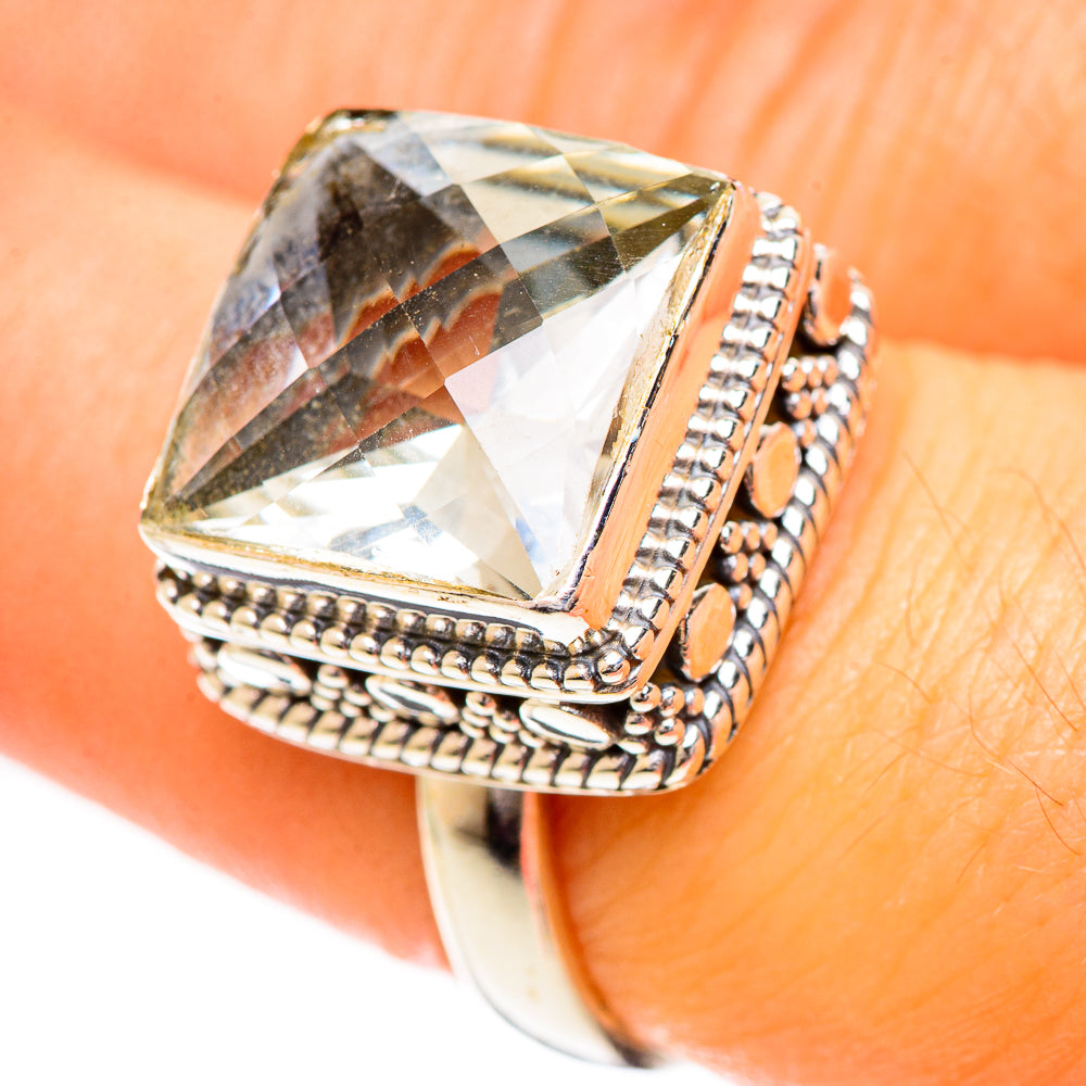 White Quartz Rings handcrafted by Anasilvercos - RING124243