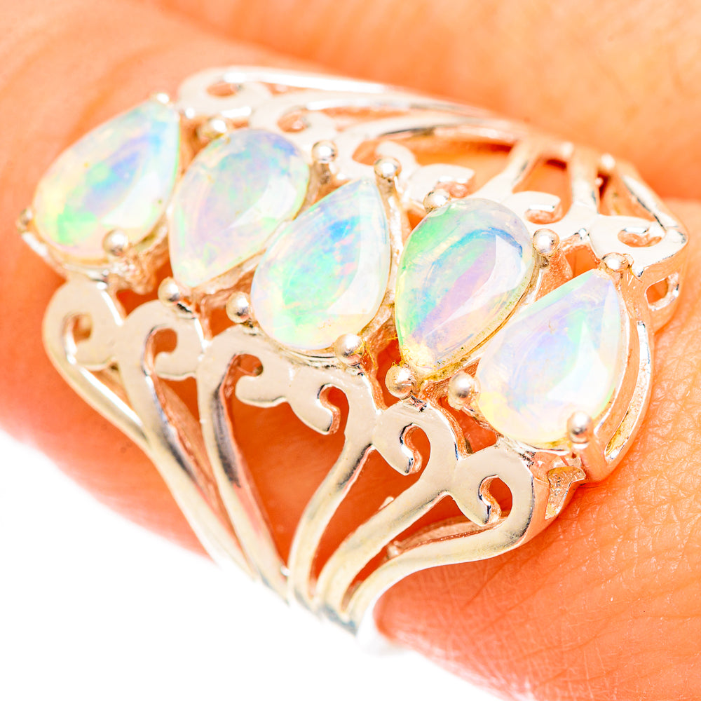 Ethiopian Opal Rings handcrafted by Anasilvercos - RING124248