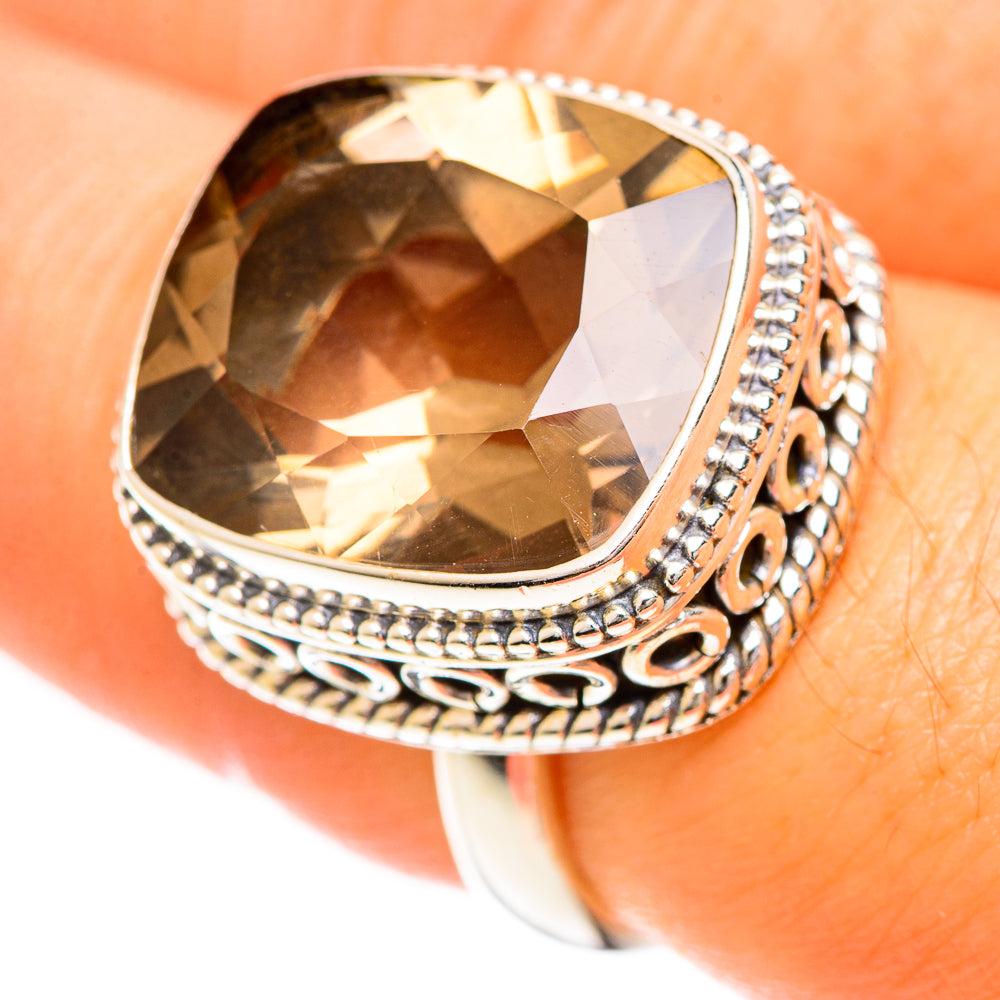 Smoky Quartz Rings handcrafted by Anasilvercos - RING124260