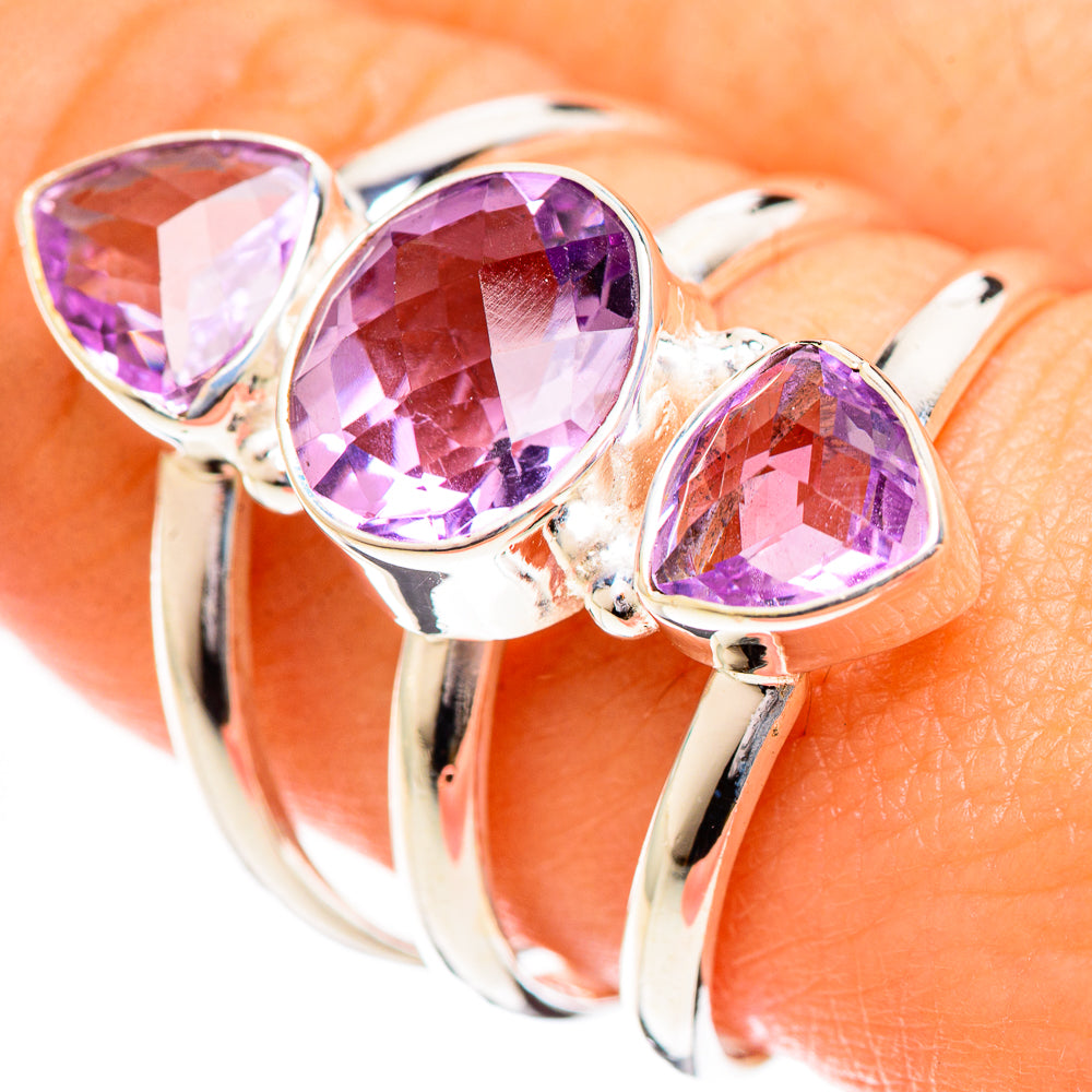 Amethyst Rings handcrafted by Anasilvercos - RING124288