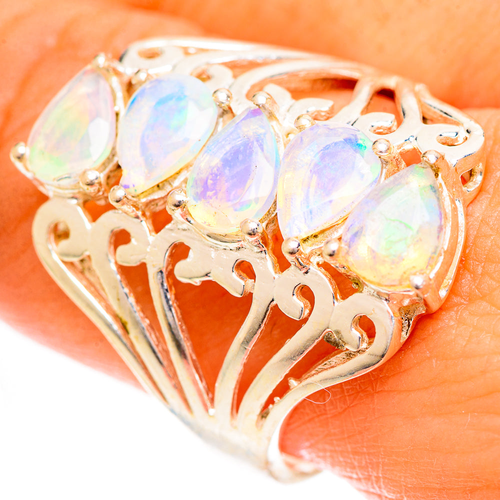 Ethiopian Opal Rings handcrafted by Anasilvercos - RING124293
