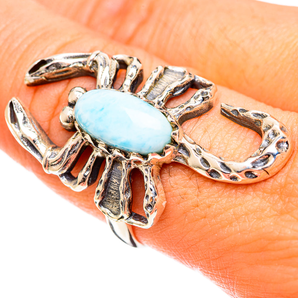 Larimar Rings handcrafted by Anasilvercos - RING124297