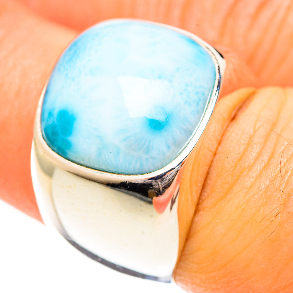 Larimar Rings handcrafted by Anasilvercos - RING124298