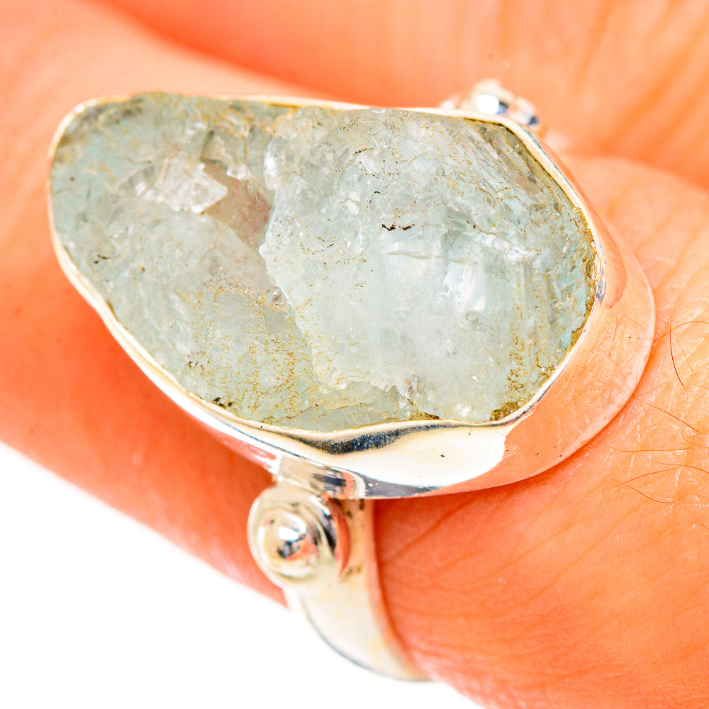 Aquamarine Rings handcrafted by Anasilvercos - RING124299