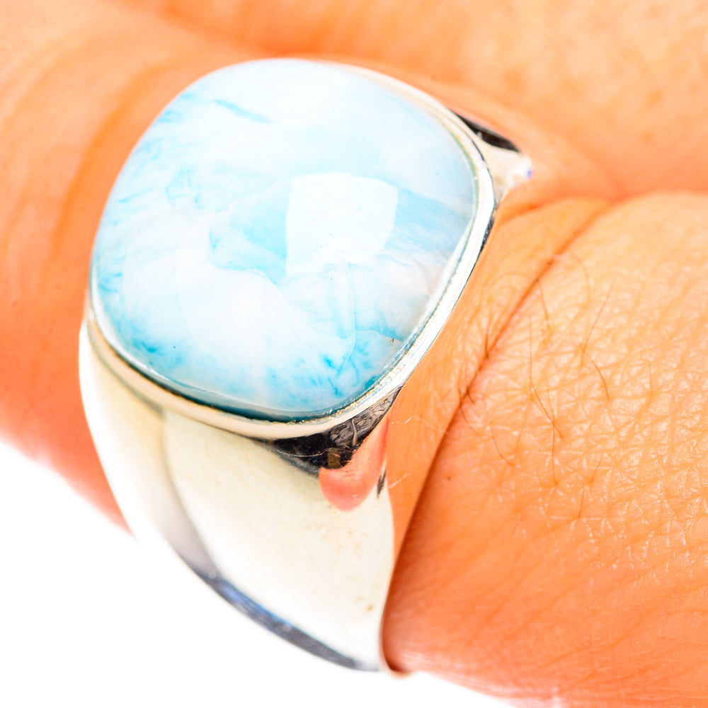 Larimar Rings handcrafted by Anasilvercos - RING124318