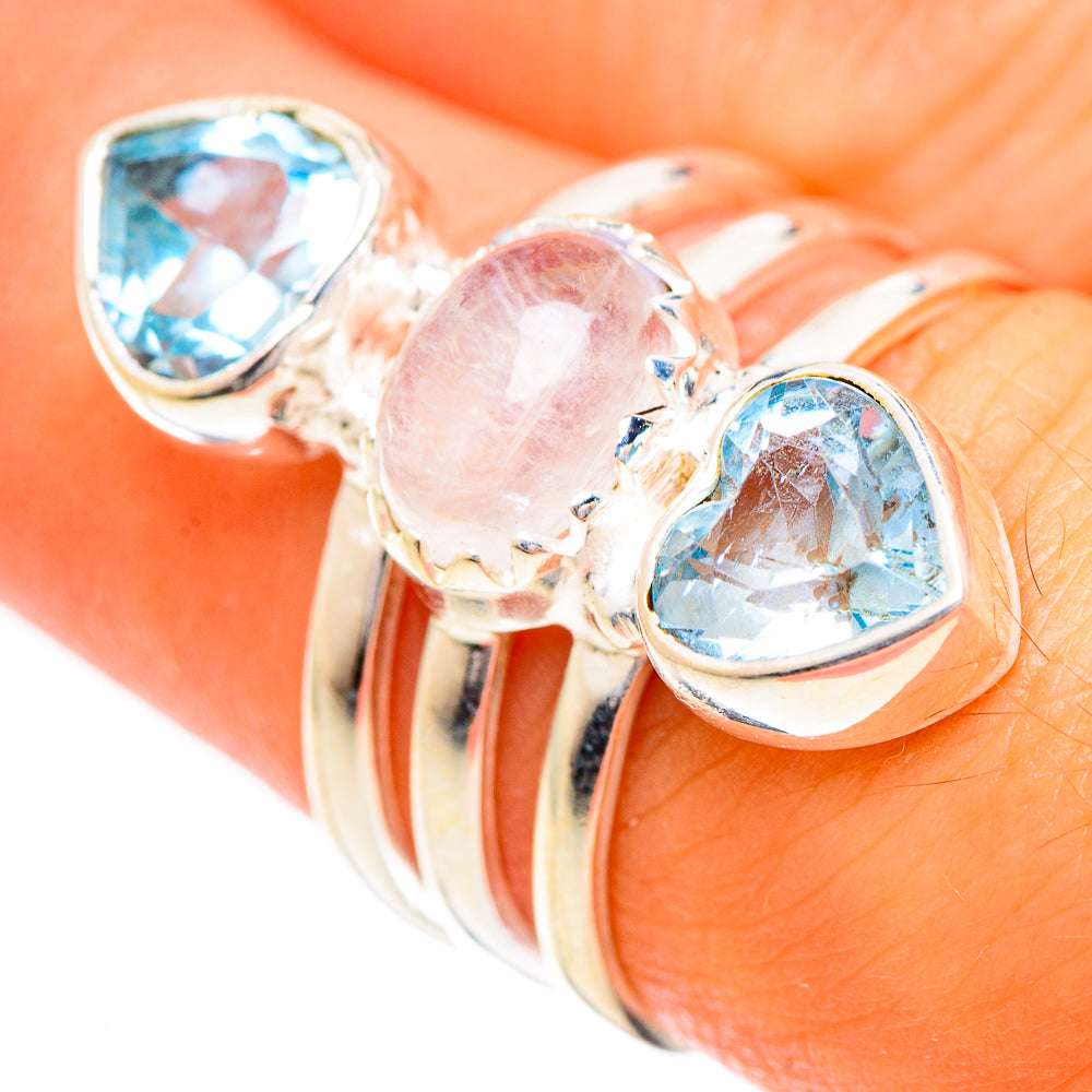 Rainbow Moonstone Rings handcrafted by Anasilvercos - RING124320