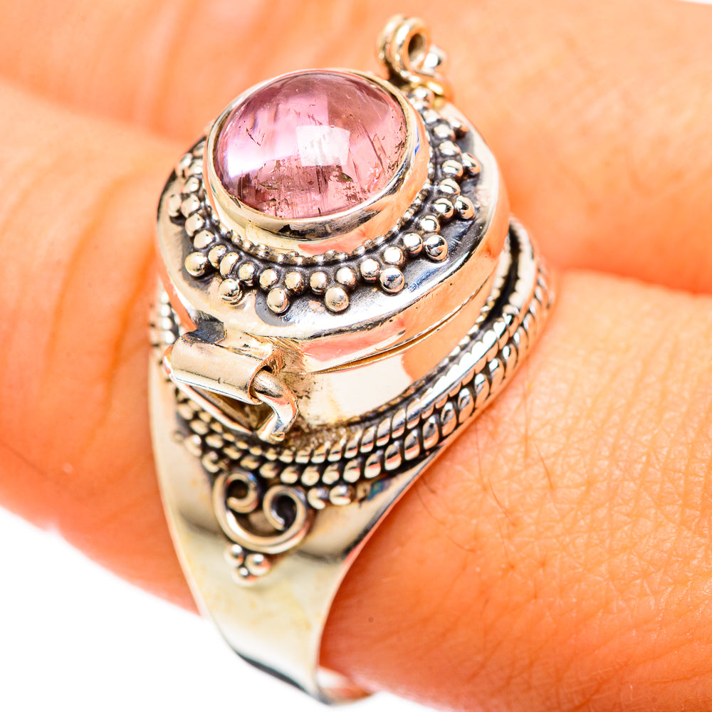 Pink Tourmaline Rings handcrafted by Anasilvercos - RING124322