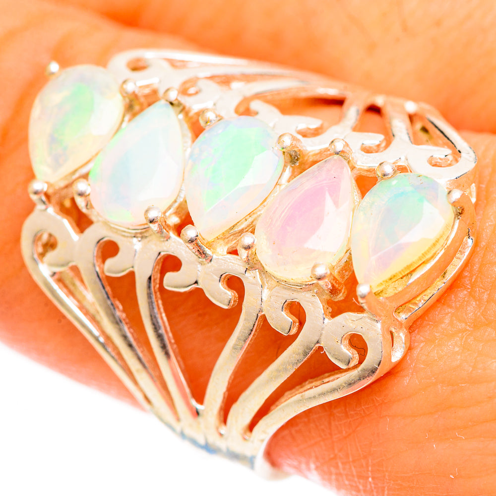 Ethiopian Opal Rings handcrafted by Anasilvercos - RING124329