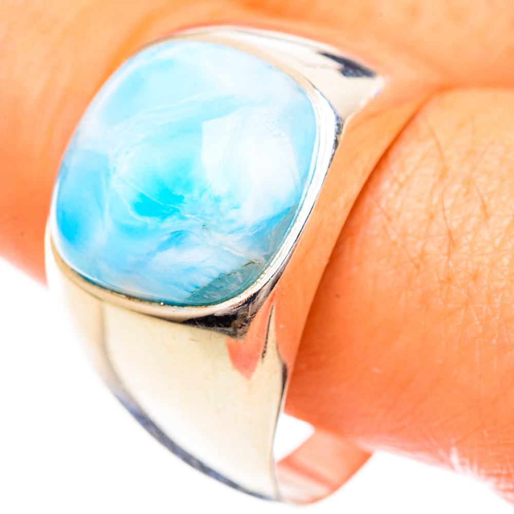 Larimar Rings handcrafted by Anasilvercos - RING124331