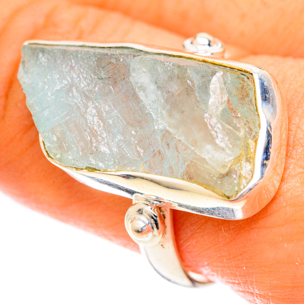 Aquamarine Rings handcrafted by Anasilvercos - RING124336