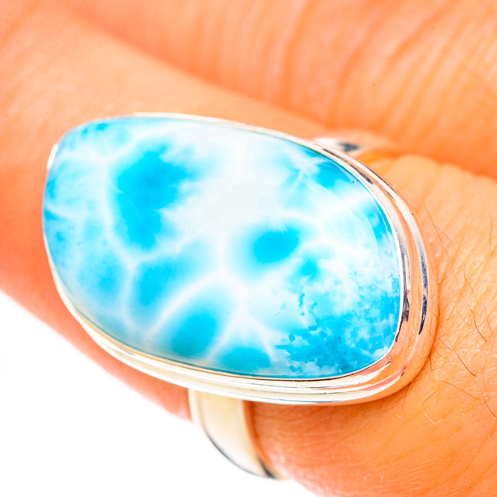 Larimar Rings handcrafted by Anasilvercos - RING124338