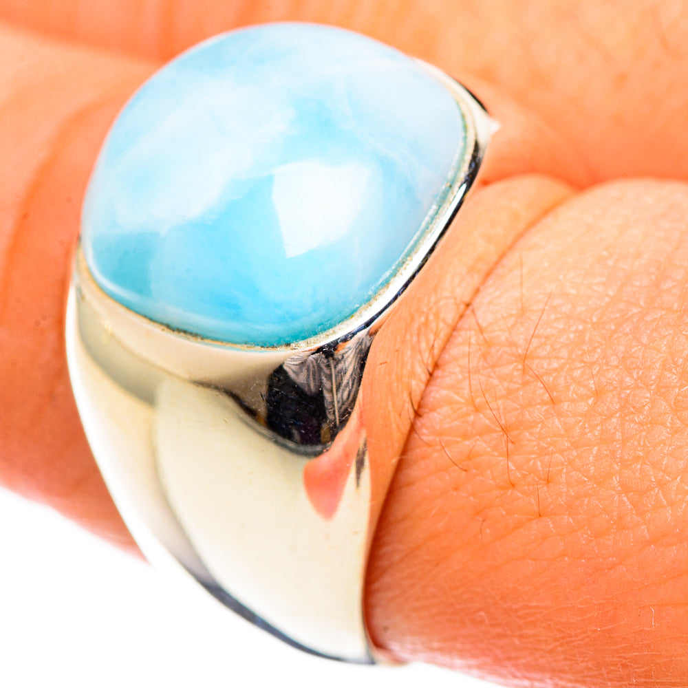Larimar Rings handcrafted by Anasilvercos - RING124356