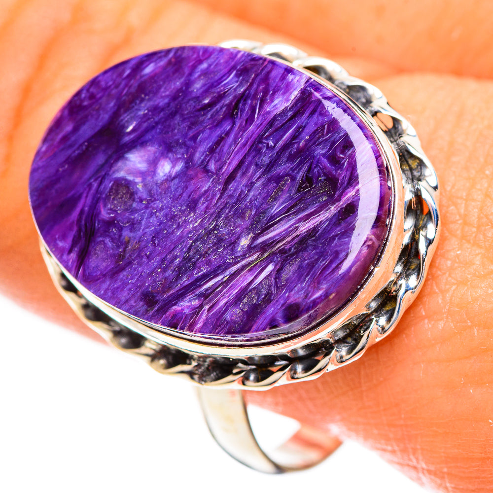 Charoite Rings handcrafted by Anasilvercos - RING124360